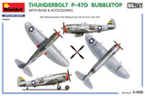 48018 Republic Thunderbolt P-47 D Bubbletop w/base and accessories 1/48 by MINIART