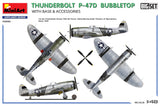 48018 Republic Thunderbolt P-47 D Bubbletop w/base and accessories 1/48 by MINIART