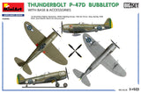 48018 Republic Thunderbolt P-47 D Bubbletop w/base and accessories 1/48 by MINIART