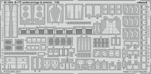 481054 Boeing B-17F Flying Fortress undercarriage & exterior 1/48 by EDUARD