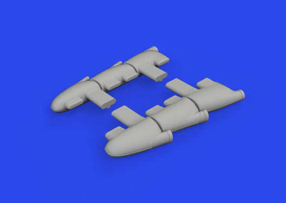 632196 Spitfire Mk.Ia exhaust stacks (3D print for KOTARE) 1/32 by EDUARD