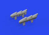 632196 Spitfire Mk.Ia exhaust stacks (3D print for KOTARE) 1/32 by EDUARD