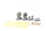 6481058 P-40E wheels cross tread 1/48 by EDUARD