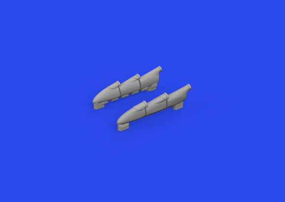 648917 HURRICANE Mk.II exhaust stacks 3D Printed (for ARMA)