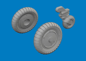 672405 Messerschmitt Bf 109G-6 wheels 1/72 by EDUARD
