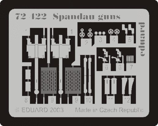 72422 Spandau Machine Guns 1/72 by EDUARD