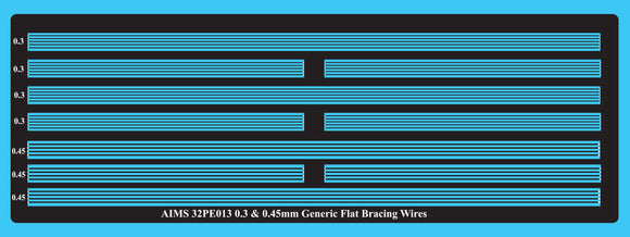 32PE013 Generic flat bracing wires 1/32 by AIMS
