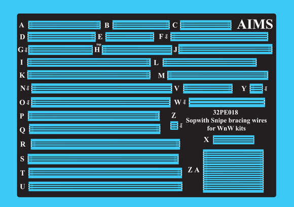 32PE018 Sopwith Snipe bracing wires (for WINGNUT WINGS) 1/32 by AIMS