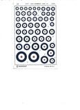 A10 R.A.F. Type A Roundels 1938-45 1/72 by ALMARK