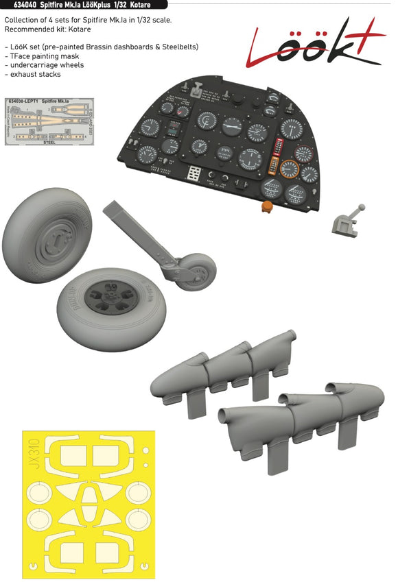 634040 Supermarine Spitfire Mk.Ia 'Look' (for KOTARE) 1/32 by EDUARD