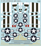 48-090 P-47D Stencil & Data 1/48 by FURBALL AERO-DESIGN
