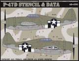 48-090 P-47D Stencil & Data 1/48 by FURBALL AERO-DESIGN