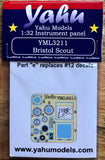 YML3211 Bristol Scout Instrument panel 1/32 by YAHU