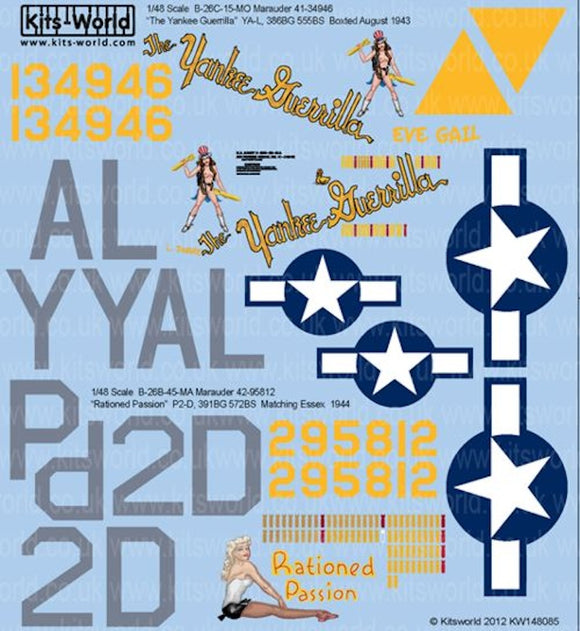 KW148085 Matin B-26B/C Marauder 1/48 by KITS-WORLD