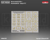 KWM481050 Messerschmitt Bf 109G-6 wheels & canopy masks 1/48 by KITS-WORLD