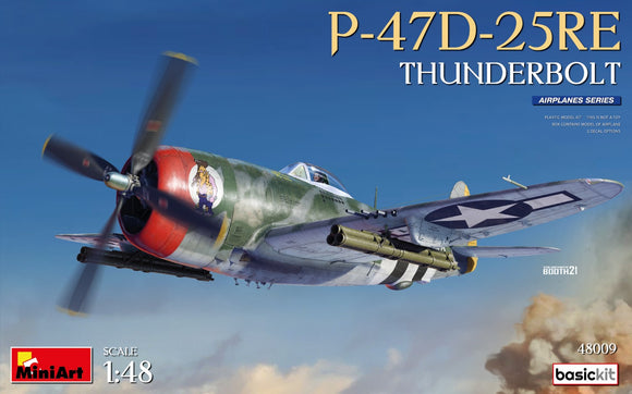 48009 P-47D-25RE Thunderbolt (Basic Kit) 1/48 by MINIART