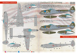 48-269 Lockheed P-38 Lightning 'Shark-Mouth' Pt-5 1/48 by PRINT SCALE