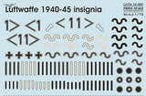 72-486 Luftwaffe 1940-45 insignia 1/72 by PRINT SCALE