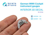QD32248 German WWII Cockpit Instruments 3D 1/32 by QUINTA STUDIO