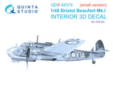 QDS48379 Bristol Beaufort Mk.I interior (small version) 1/48 by QUINTA STUDIO