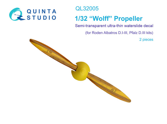 QL32005 'Wolff' propeller, decals (Roden) 1/32 by QUINTA STUDIO