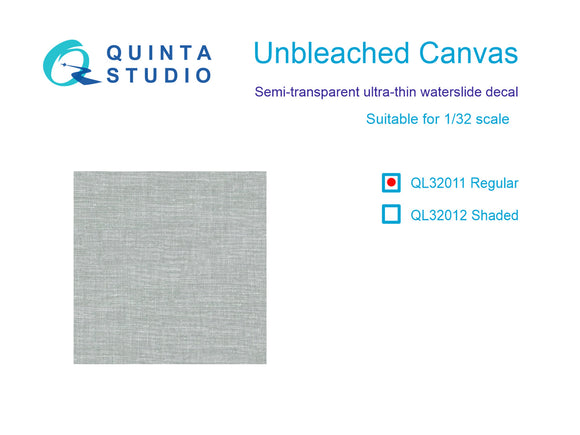 QL32011 Unbleached canvas decal (regular) 1/32 by QUINTA STUDIO