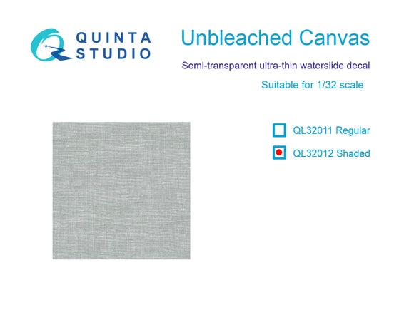 QL32012 Unbleached Canvas decal (shaded) 1/32 by QUINTA STUDIO