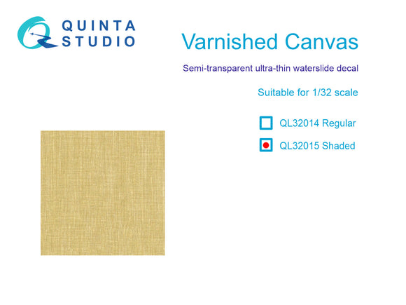 QL32015 Varnished Canvas decal (shaded) 1/32 by QUINTA STUDIO