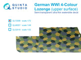 QL72006 German Lozenge camo 4-Colour Upper 1/72 by QUINTA STUDIO