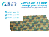 QL72007 German Lozenge camo 4-Colour Lower 1/72 by QUINTA STUDIO