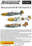 X32067 MESSERSCHMITT Bf 109 Stab Pt 2 1/32 by XTRADECAL