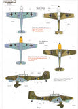 X48087 Battle of Britain Luftwaffe Bf109-E, He-111, Ju-87 1/48 by XTRADECAL