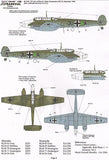 X48087 Battle of Britain Luftwaffe Bf109-E, He-111, Ju-87 1/48 by XTRADECAL