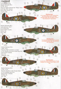 X48144 Battle Of Britain 75th Anniversary - Hawker Hurricane Mk.I  1/48 by XTRADECAL