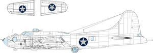 EX1053 B-17F US national insignia 1/48 by EDUARD