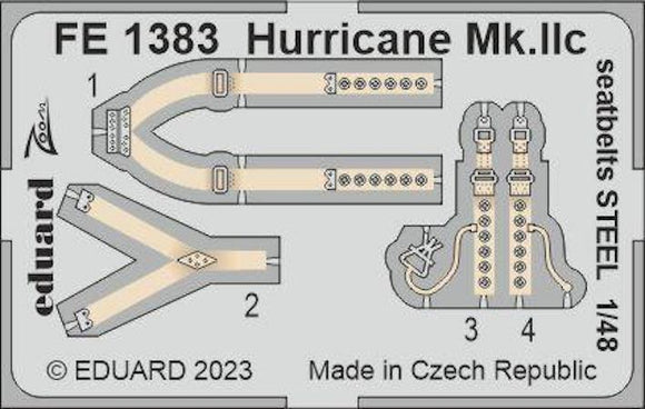 FE1383 Hurricane Mk.IIc Seatbelts (ARMA HOBBY) 1/48 by EDUARD
