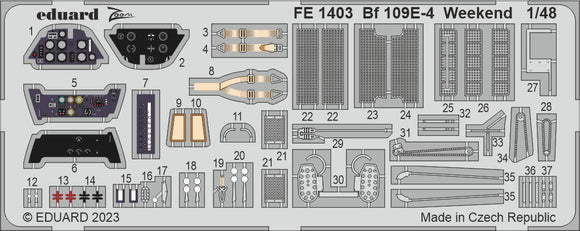 FE1403 Messerschmitt Bf 109E-4 Weekend 1/48 by EDUARD