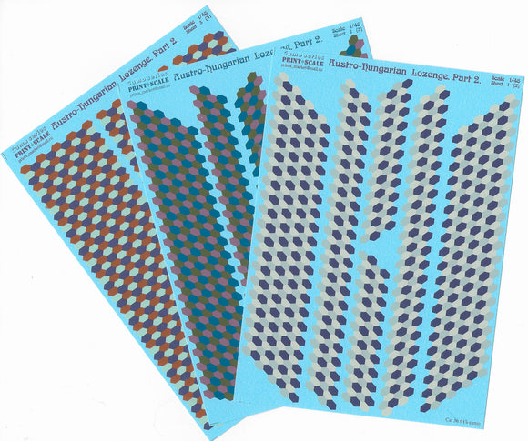 015-camo Austro-Hungarian Lozenge Part 2. 1/48 by PRINT SCALE