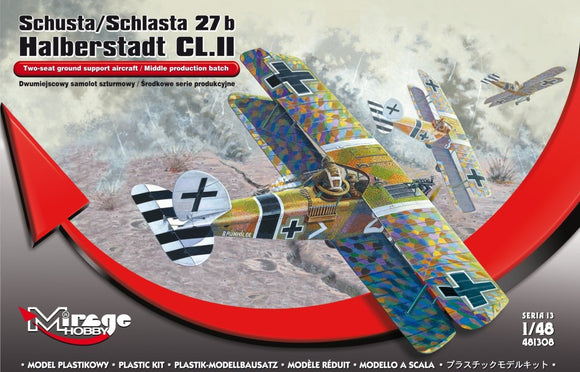 481308 HALBERSTADT CL.II Middle Production Batch 1/48 by MIRAGE HOBBY