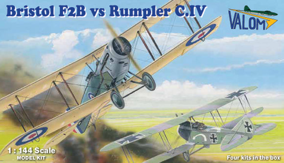 14422 BRISTOL F2B vs RUMPLER C.IV 1/144 by VALOM