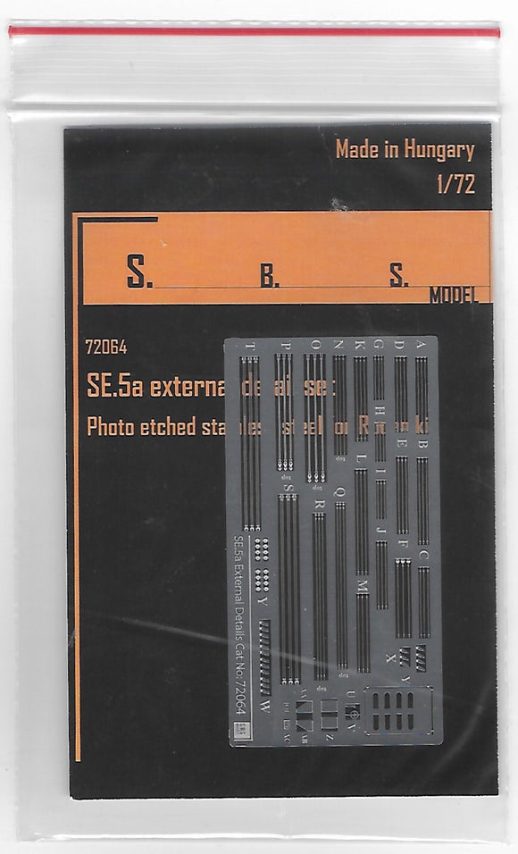 72064 SE.5a External Details Set 1/72 by S.B.S. Model