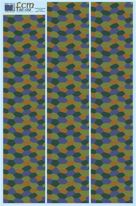 32-012 4 colors Lozenge - upper surfaces 1/32 by FCM