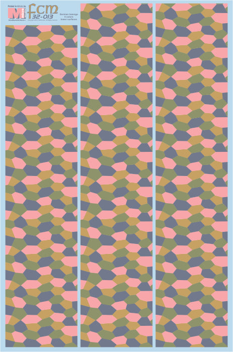 32-013 4 colors Lozenge - under surfaces 1/32 by FCM