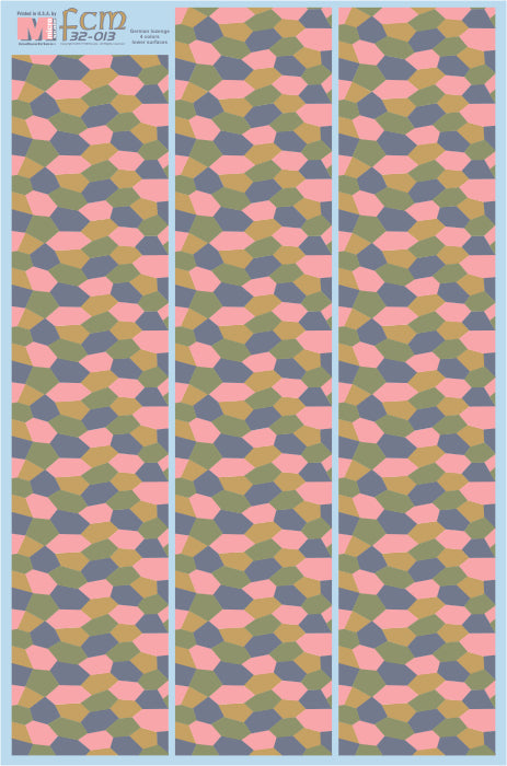 32-013 4 colors Lozenge - under surfaces 1/32 by FCM