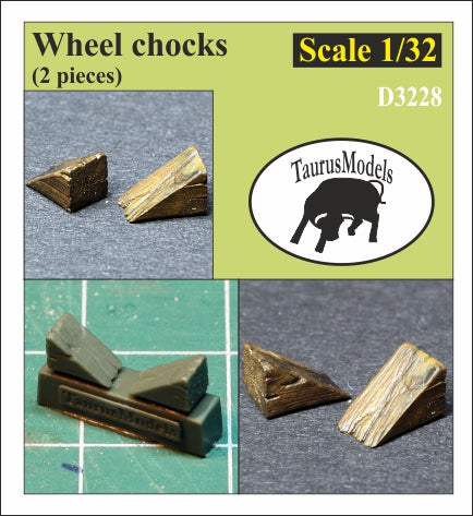 D3228 Wheel chocks2 pieces 1/32 by TAURUS