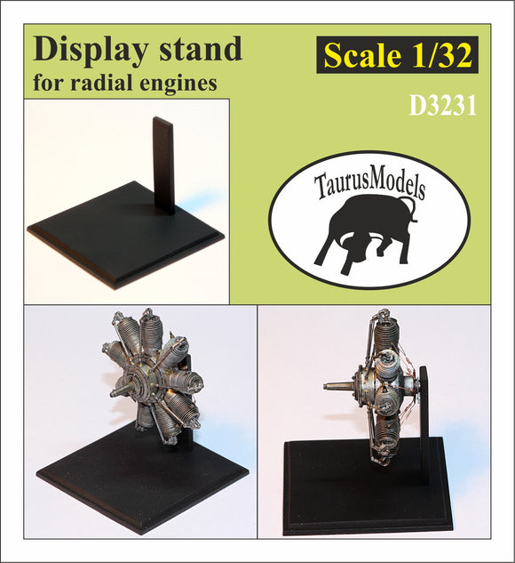 D3231 Display Stand for Radial Engines 1/32 by TAURUS