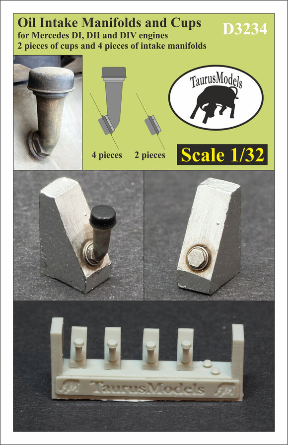 D3234 Oil Intake Manifolds and Cups for Mercedes DI, DII and DIV engines 1/32 by TAURUS