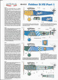 48-012 Fokker D.VII Part 1. 1/48 by LIFELIKE