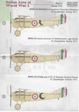 72-360 ITALIAN ACES of World War I (Part 3) 1/72 by PRINT SCALE