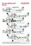 72129 GOTHA G.IV decals 1/72 by TECHMOD